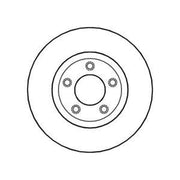 Abtex 2 x Vented Front Brake Discs BD1215V-x2