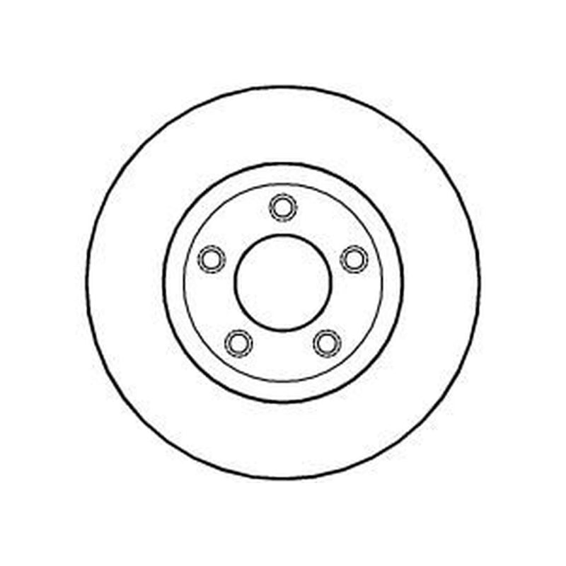 Abtex 2 x Vented Front Brake Discs BD1215V-x2