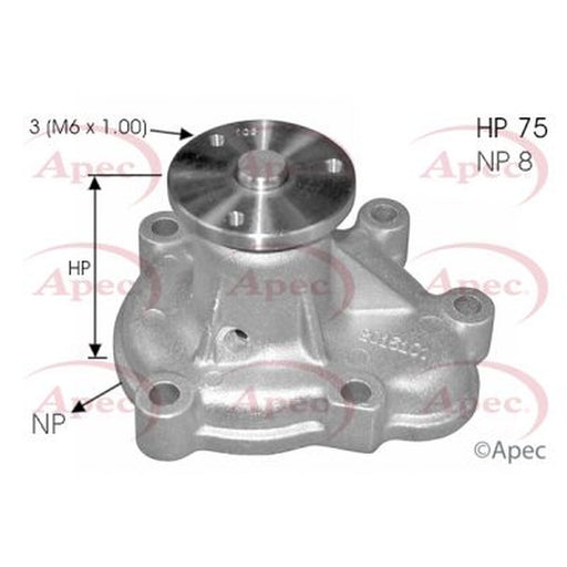 Apec Engine Cooling Water Pump fits Chevrolet Cruze 2012-2015 1.7