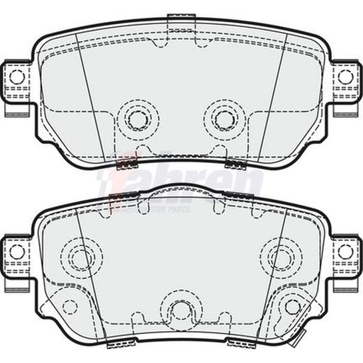 Fahren Rear Brake Pad Set FBP3753