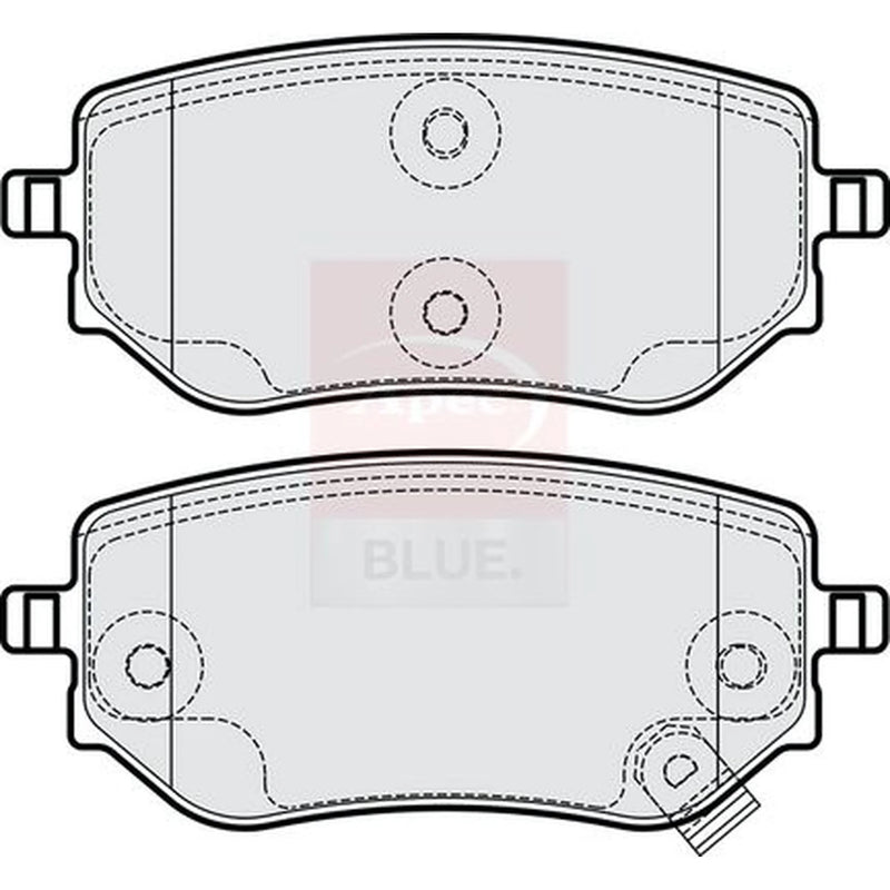 Apec Rear Brake Pad Set PD4286