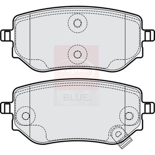 Apec Rear Brake Pad Set fits Mercedes-Benz X-Class 2017-2020