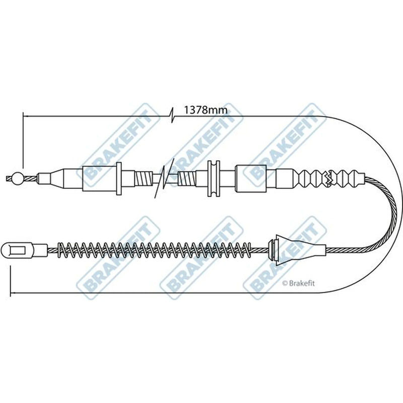 Apec Handbrake Cable Left Rear BBC3463