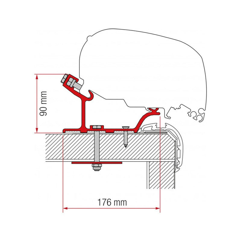 Fiamma Adapter Carthago Malibu 490 Fiamma - Dynamic Drive