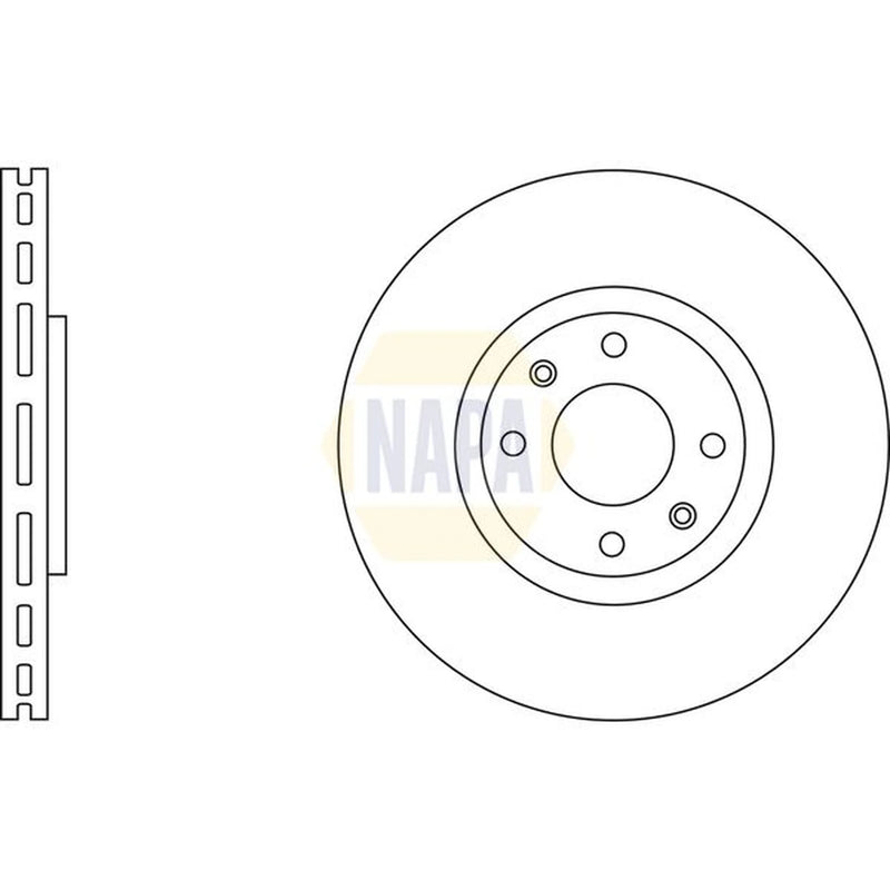 NAPA Front & Rear Brake Discs & Pads fits Peugeot 208 I 2012-2019 1.6