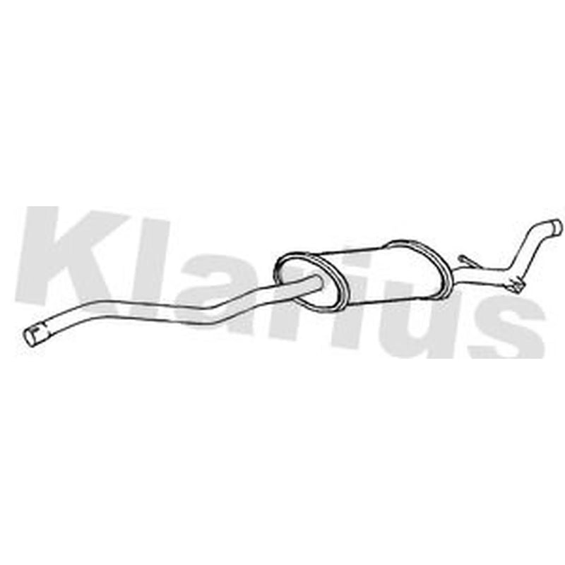 Klarius Box With Centre Pipe Centre fits BMW 1 2007-2013