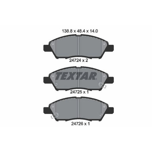 Textar Front Brake Pad Set 2472401