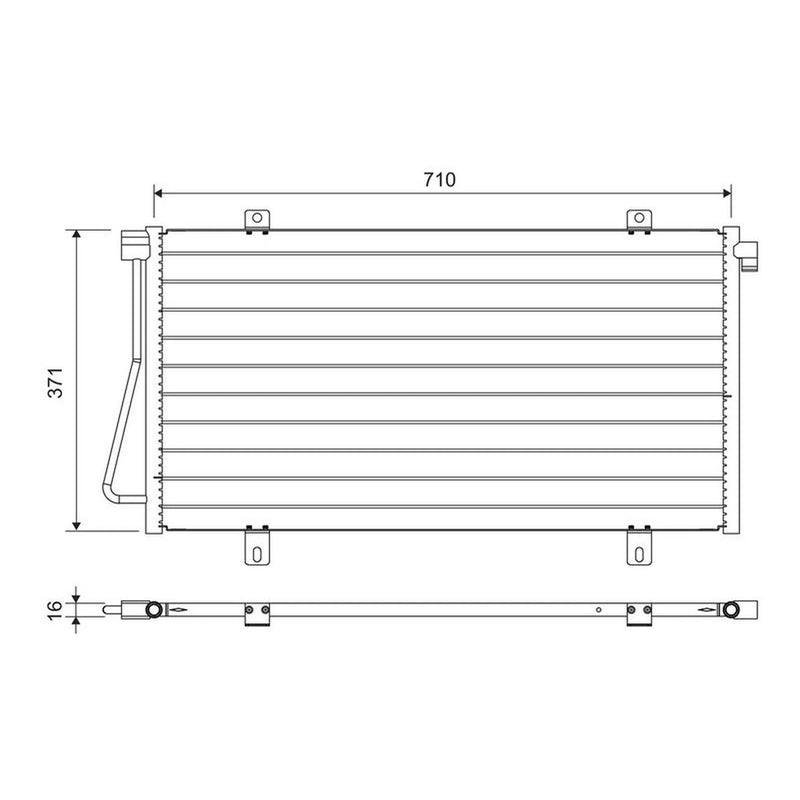 Valeo Air Conditioning Condenser 817742