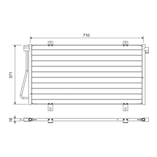 Valeo Air Conditioning Condenser 817742