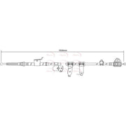 Apec Handbrake Cable Right Rear CAB1541