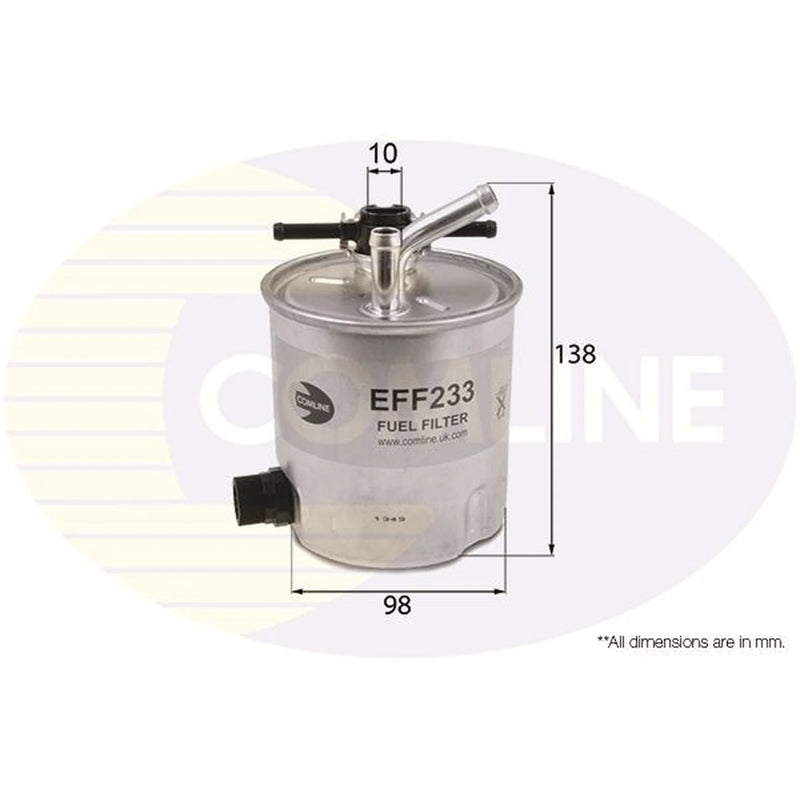 Comline Fuel Filter Element fits Nissan Cabstar 2006-2013