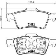 Mintex Rear Brake Discs & Pads fits Nissan Primera 2002-2008 1.6 1.8 1.9 2.0 2.2