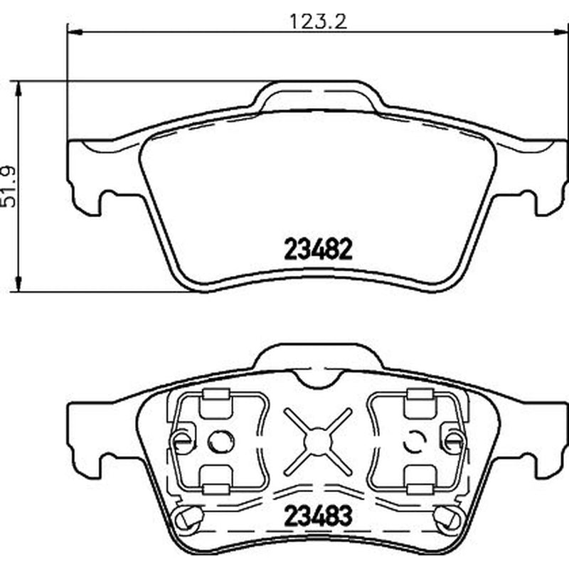 Mintex Front & Rear Brake Discs & Pads fits Renault Megane II 2004-2009 2.0