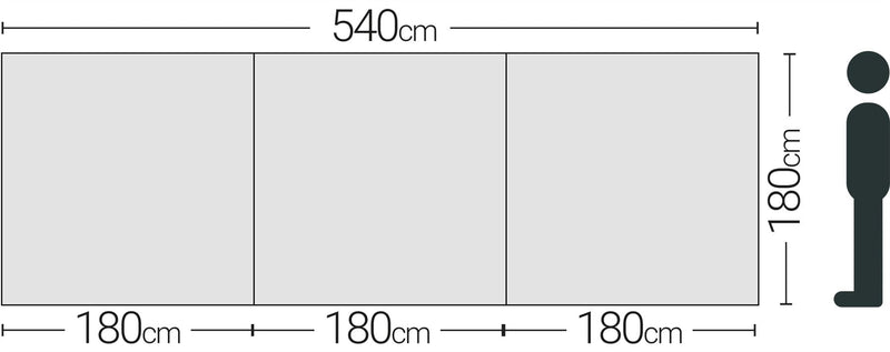 Quest Screen Shield (3 panel) Windbreak 180cm High Quest - Dynamic Drive