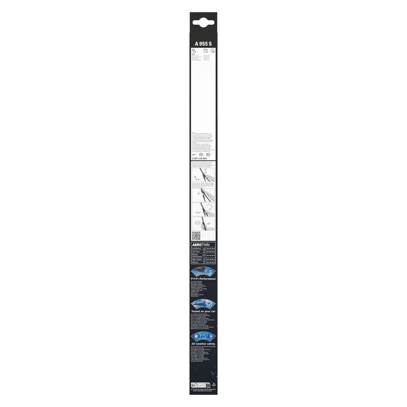 Bosch Aerotwin Wiper Blade Set 600mm + 575mm — A955S fits Alpina B5 2005-2010