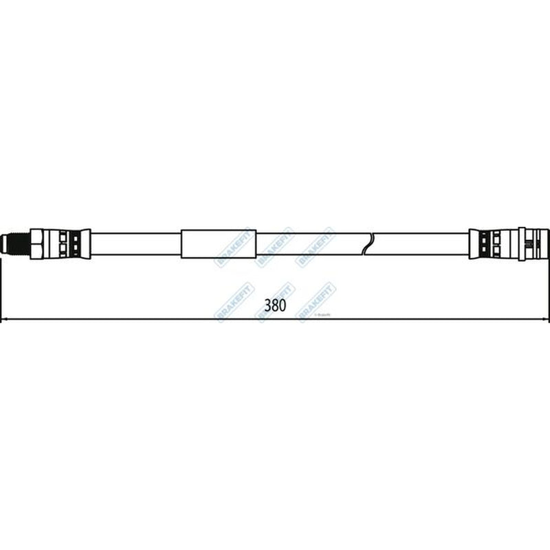 Apec Brake Hydraulic Hose Line Rear fits Mercedes-Benz Cls 2011-2017
