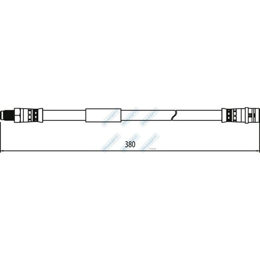 Apec Brake Hydraulic Hose Line Rear fits Mercedes-Benz Cls 2011-2017