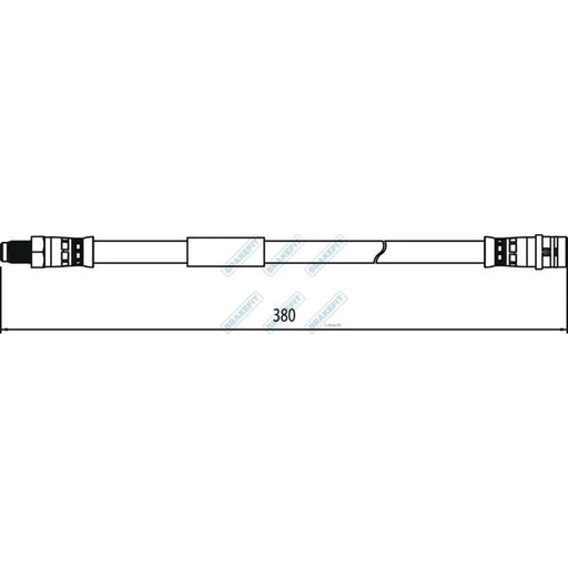 Apec Brake Hydraulic Hose Line Rear BHO4222