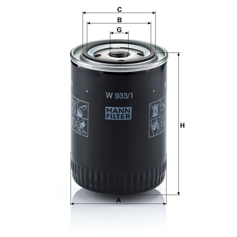 MANN-FILTER Service Kit with Air & Oil Filters fits Nissan L-Serie 1995-2000