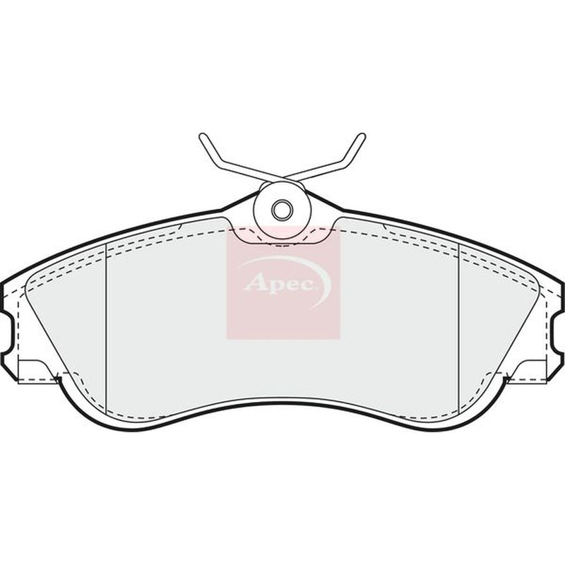 Apec Front & Rear Pads fits Peugeot 206 2007 on 1.6