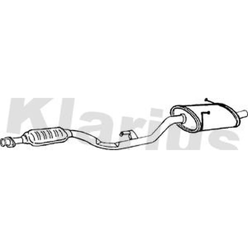 Klarius Box With Tail Pipe Rear fits BMW 3 Compact 1994-2000