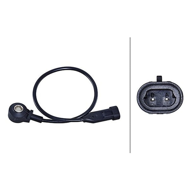 Hella Engine Knock Sensor fits Daewoo Lanos 1997 on 1.3 1.5 1.6