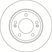 Abtex 2 x Solid Rear Brake Discs BD1879S-x2