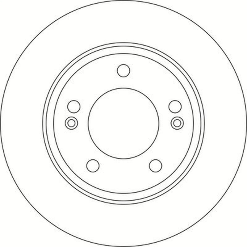 Abtex 2 x Solid Rear Brake Discs BD1879S-x2
