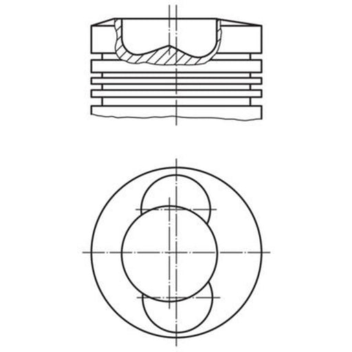 Mahle Piston Cylinder Bore = 102mm fits Deutz-Fahr Agroplus 2004-2005