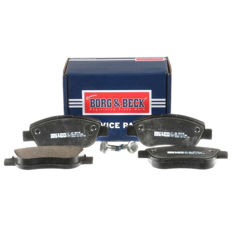 Borg & Beck Front Brake Vented Discs & Pads fits Renault Megane II 2003-2008 1.4
