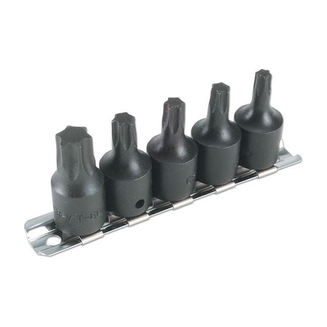 Laser Star Socket Bit Set 3/8"D 5pc 2983 Laser - Dynamic Drive