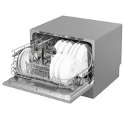 Baridi Tabletop Dishwasher 6 Place Settings 6.5L Capacity - Silver DH84 Baridi - Dynamic Drive