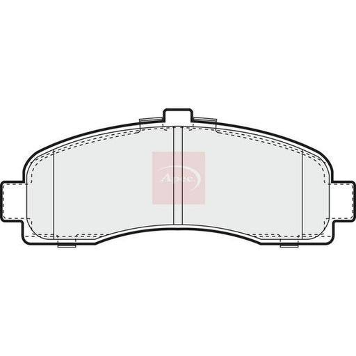 Apec Front Brake Pad Set fits Nissan Micra II 1992-2003 1.0 1.3 1.4