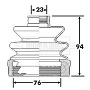 Borg & Beck Drive Shaft Bellow Kit transmission sided BCB6311