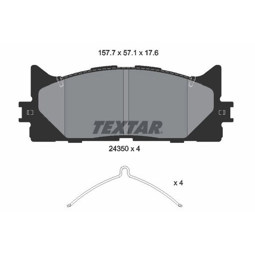 Textar Front Brake Pad Set 2435001