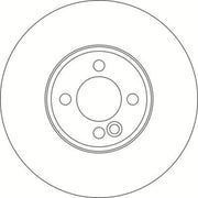 Abtex Front Brake Vented Discs & Pads fits Mini Mini Roadster 2011-2015