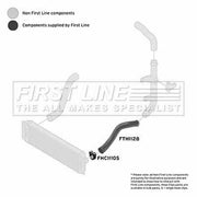 First Line Intercooler Turbo Charge Air Hose Front fits VW Crafter 30-35 Bus