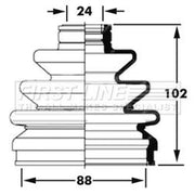 First Line Drive Shaft Bellow Kit Front Left fits Kia Sedona 2001-2006 2.5