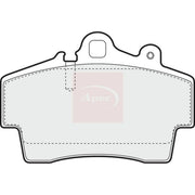 Apec Front Brake Pad Set fits Porsche Boxster 1996-2009 2.5 2.7