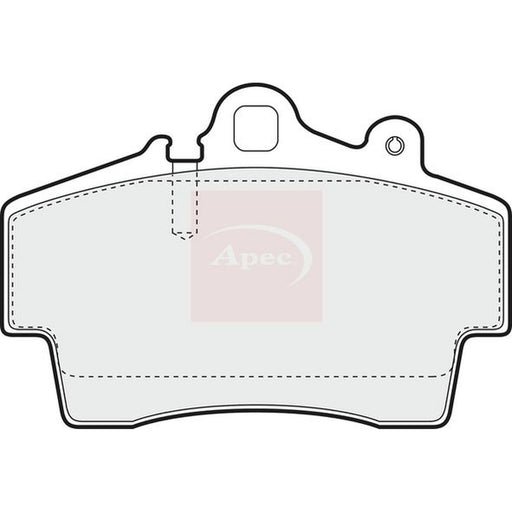 Apec Front Brake Pad Set fits Porsche Boxster 1996-2009 2.5 2.7