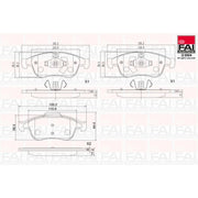 FAI Front Brake Pad Set BP139