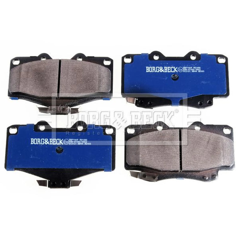 Borg & Beck Front Brake Discs & Pads fits Toyota Hilux Vigo VII Pickup 2004-2015