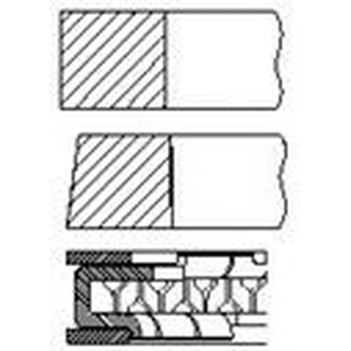 FAI Piston Ring Kit (1CYL) PR50-000 03C198151B PR50-000