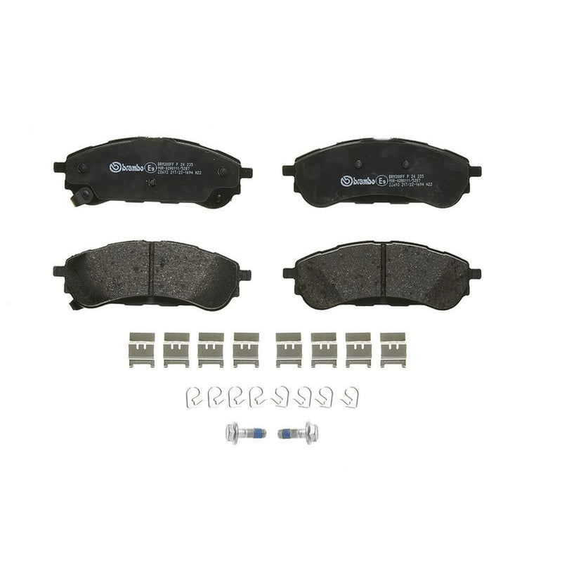 Brembo 4 x Rear Brake Pad Set fits Ford Ranger 2011 on 2.2 2.5 3.2