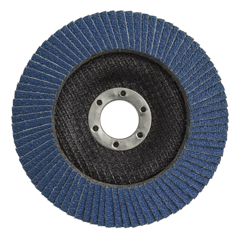 Sealey Flap Disc Zirconium 125mm 22mm Bore 40Grit FD12540 Sealey  - Dynamic Drive
