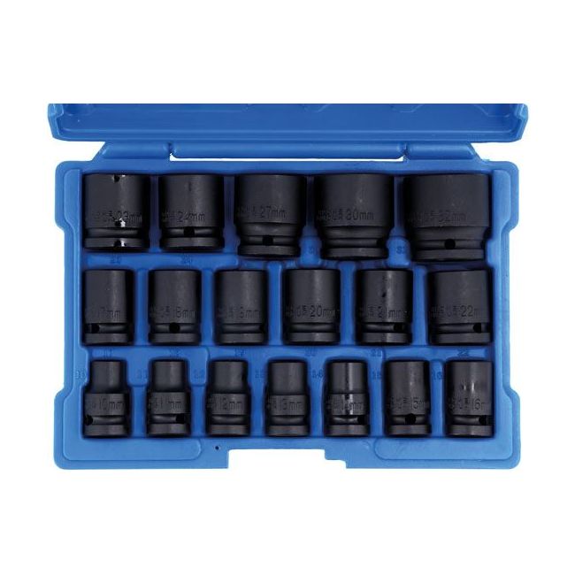 Laser Impact Socket Set 1/2"D 18pc 6648 Laser - Dynamic Drive