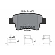 Textar Rear Brake Pad Set 2434901