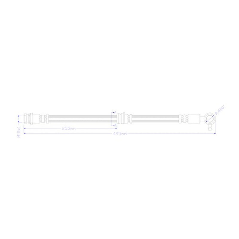 Juratek Brake Hydraulic Hose Line Front Right fits Mazda 6 2012-2020 2.0 2.2 2.5