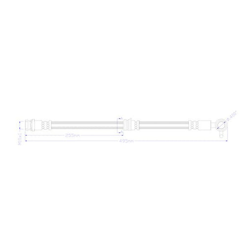 Juratek Brake Hydraulic Hose Line Front Right fits Mazda 6 2012-2020 2.0 2.2 2.5