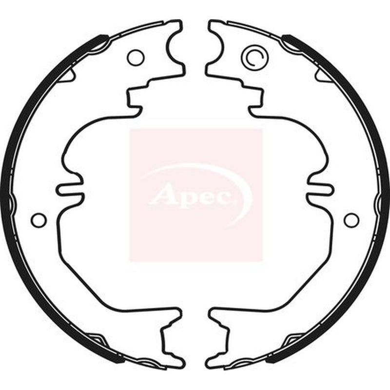 Apec Parking Brake Shoe Set fits Toyota Land Cruiser 80 1990-1997 4.2